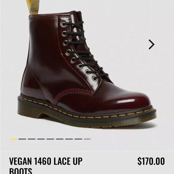 Dr. Martens Shoes Doc Martens Vegan 46 Cherry Boot Poshmark